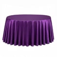 thumbnail image 2 of Efavormart Premium Velvet Round Tablecloth 132" Purple - Soft & Reusable Table Cover, 2 of 4