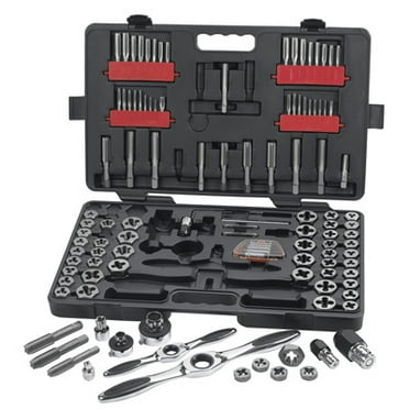 Gearwrench 82812 114 piece Large Double Box Ratcheting Socketing Wrench Tap and Die Set