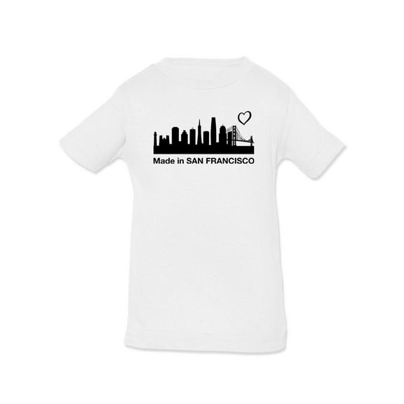 Made In San Francisco. Landscape T-Shirt Infant -Smartprints Designs, 18 Months