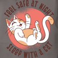 thumbnail image 3 of CafePress - Sleep With A Cat T Shirt - Womens Comfort Colors® Shirt, 3 of 4