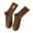 Coffee, variant on Women’s Stockings Combed Embroidered Letter Big C College Style Sports Socks White One Size