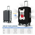 thumbnail image 6 of PAYOHTO Highly Elastic Spandex Suitcase Cover Luggage Cover Small Fits 18 to 21 Inch Cute French Bulldog & Heart, 6 of 8