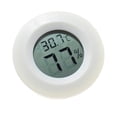 thumbnail image 2 of Reptile Box Thermometer Hygrometer Round Shaped Digital Temperature Humidity Meter for Indoor Bedroom Home (White), 2 of 4