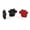 Black, variant on Auto Door Decoration Stickers Anti-Collision Puppy Footprint Stickers Rearview Anti-Scratch Stickers