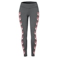 thumbnail image 2 of Gibobby Leggings con forro polar Leggings con estampado de Navidad para mujer, pantalones para Yoga, correr, gimnasio, pantalones de Yoga, mallas de compresión, correr, Fitness (Gris, S), 2 of 5