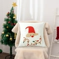 thumbnail image 4 of FastXmas Christmas Pillow Covers 18x18 Inch Pillow Covers Xmas Decorations Merry Christmas Pillows Winter Holiday Farmhouse Seasonal Throw Case Decor for Sofa Couch, 4 of 6