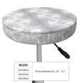 thumbnail image 2 of silver sparkle glitter Round Bar Stool Seat Covers, Elastic Round Chair Cover Stool Seat Slipcover Bar Stool Cushions Round Pad for 12-14 inch, 2 of 5