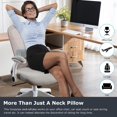 thumbnail image 4 of 2-Pack Orthopedic Memory Foam Cervical Roll Pillows for Neck & Shoulder Pain Relief - Contoured Design for Spine Alignment, Multi-Use as Lumbar/Knee Support, Breathable Bamboo-Polyester Washable, 4 of 6