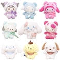 thumbnail image 2 of Sanrio, 10-16cm, muñeco de peluche para niñas, My Melody, Kuromi, canela, colgante, juguetes de dibujos animados Kawaii, regalo de cumpleañoszhangyuxiang, 2 of 4