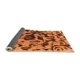 thumbnail image 2 of Ahgly Company Indoor Square Abstract Orange Modern Area Rugs, 4' Square, 2 of 4