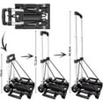 thumbnail image 4 of 70 lbs Collapsible Folding Hand Truck Dolly Portable Trolley Luggage Push Cart, Lightweight & Durable for Travel, Shopping, Office Use, 4 of 9