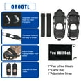 thumbnail image 4 of OROOTL Ice Cleats for Shoes and Boots, Snow Traction Cleats Crampons for Women Men Kids Anti Slip 28 Studs Shoes Walk Traction Cleats on Snow and Ice, 4 of 6