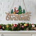 thumbnail image 5 of MXTPOV Wooden Christmas Decor Merry Christmas Sign Christmas Tree Decorations Santa Claus Christmas Deer Christmas Ornaments with Hanging Rope for Christmas Holiday Indoor Outdoor, 5 of 5