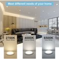 thumbnail image 5 of 6-Pack Dimmable LED Recessed Spotlights, 6W 4000K Natural White, IP65, Ultra-Thin 35mm, Hole Diameter Φ68-80mm, AC230V, Compatible with Philips, 5 of 5