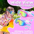thumbnail image 2 of Vvinca Kids Swim Goggles, 2 Pack for Ages 3-15 - with Earplugs and Nose Clip, 2 of 7