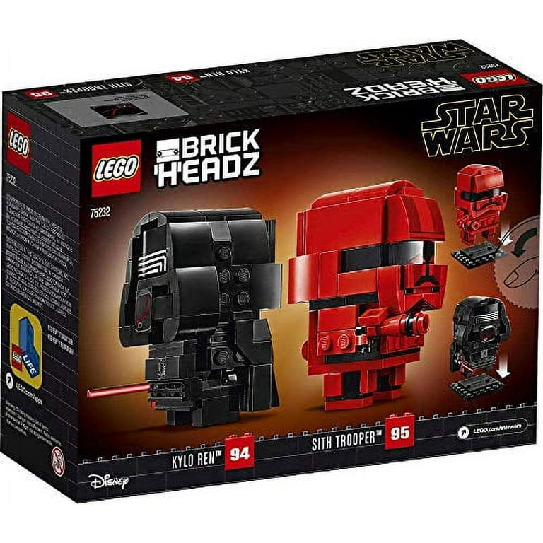Star Wars Brick Headz Kylo Ren & Sith Trooper Set LEGO 75232 Star Wars Brick Headz Kylo Ren & Sith Trooper Set LEGO 75232
