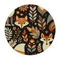 thumbnail image 2 of Nawypu  Cute Cartoon Fox Floral Round Fitted Tablecloth Elastic Edge Waterproof Oil-Proof Table Cover Stain-Resistant Table Cloth Fits Round Tables, 2 of 7