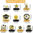 thumbnail image 2 of 10Pcs Classe de 2022 Graduation Décorations de Fête Congrats Grad Graduation en Nid d'Abeilles Centres de Table Graduation T, 2 of 7