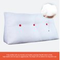 thumbnail image 4 of WOWMAX Sofa Bed Large Filled Triangular Wedge Cushion Bed Backrest Positioning Support Pillow Reading Pillow Office Lumbar Pad with Removable Cover Orange 39 Inches, 4 of 7