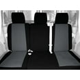 thumbnail image 2 of CalTrend Center 60/40 Split Bench Faux Leather Seat Covers for 2001-2004 Toyota Sequoia - TY145-08LB Light Grey Insert with Black Trim, 2 of 3