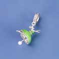 thumbnail image 2 of 925 Sterling Silver Ballerina Dangle Charm For Bracelets & Bangle Pendant Jewelry, 2 of 4