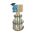 thumbnail image 1 of Letter Card Double Layer Multi Holes Easy Assembly Money Holder Ornament 2023 Graduation Season Wooden Money Rack, 1 of 10