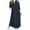 Navy, variant on IROINNID Dress Shirt for Women Strapless V-Neck Shirt Dress Bandage Fold Long Sleeve Causal Color Long Dress ,Navy