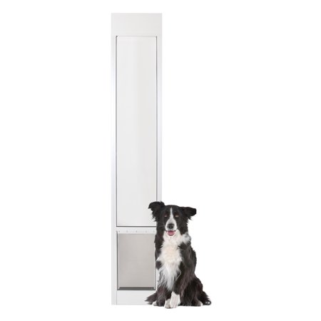 PetSafe Freedom Sliding Glass Dog Door, White, Large, 4"L x 15.75"W x 85.25"H