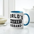 thumbnail image 6 of CafePress - World's Okayest Husband - 11 oz Ceramic Mug - Novelty Coffee Tea Cup, 6 of 6