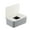 Gray box white cover, variant on Storage Box with Lid for Household Masks Makeup Paper Storage Holder Organizer