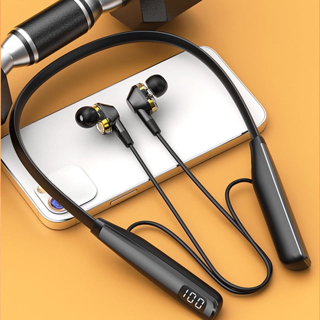 Auriculares inalámbricos deportivos magnéticos Txmfgh Bluetooth 5.3 con baja latencia, sonido HD y batería de larga duración para correr y usar en la oficina.