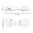thumbnail image 2 of Child Lock Cabinet, [10 Pieces] White Baby Drawer Locks With Strong Adhesive, For Cupboards, Drawers, Kitchen, Refrigerator, Without Drilling Baby Clo, 2 of 4