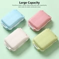 thumbnail image 3 of Pill Box Container Weekly Tablet Organizer Storage Case Tablets Divider Hiking Camping Indoor Outdoor Health Care Dispenser Wheat Color, 3 of 9