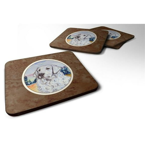 Kuvasz Foam Coaster, Set of 4