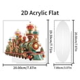 thumbnail image 3 of CoreLiving Royal Steam Train 2D Acrylic Flat Standing Ornament for Christmas Tabletop Decor, Festive Choo Choo Holiday Display for Shelf or Desk, 1 Pack, 3 of 9