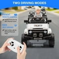 thumbnail image 1 of EastVita Kids Ride-On Car – 12V Electric Truck, Model: RC-500, Remote Control & Manual Steering, 5MPH Max Speed, with Music & Stories, for Ages 3-8 Years (White), 1 of 7