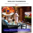 thumbnail image 4 of Graflsoa 4-Probe Wireless Meat Thermometer with LCD Backlit Display, 100m Range, Countdown Timer, Temperature Alarm, Orange ABS Stainless Steel Design, TS-TP40 (Batteries Not Included), 4 of 7