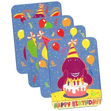 Barney Print Decorations (4ct)