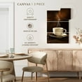 thumbnail image 5 of Elephant Stock Hot Coffee Wall Art - Vertical Multi Panel Canvas - Dining Room Wall Decor - Food And Drink Multi Panel - Brown And Orange Decor - 20" x 32", 5 of 8