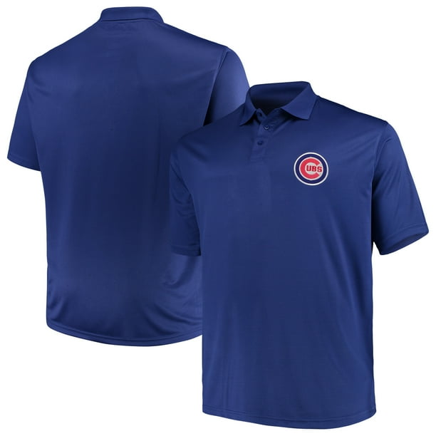 Chicago Cubs Majestic Big & Tall Solid Birdseye Polo - Royal - Walmart ...