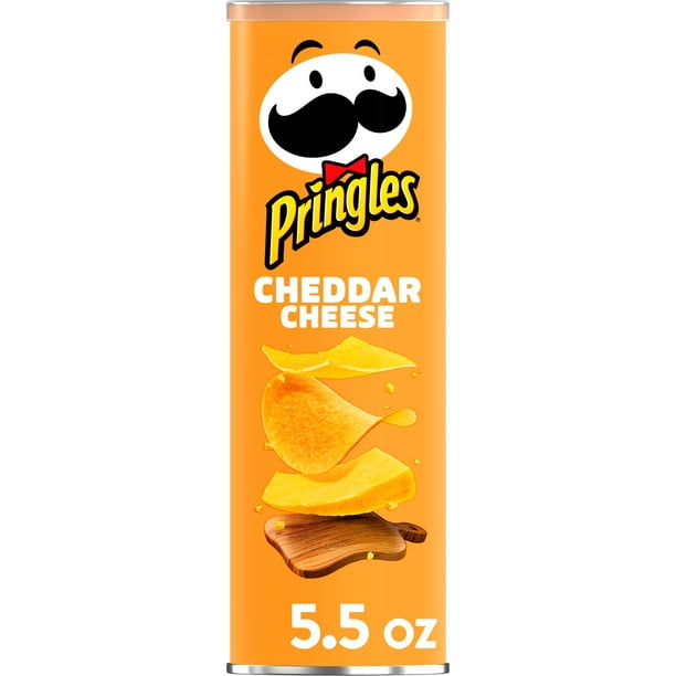 Pringles, Potato Crisps Chips, Cheddar Cheese, 5.5 Oz - Walmart.com ...