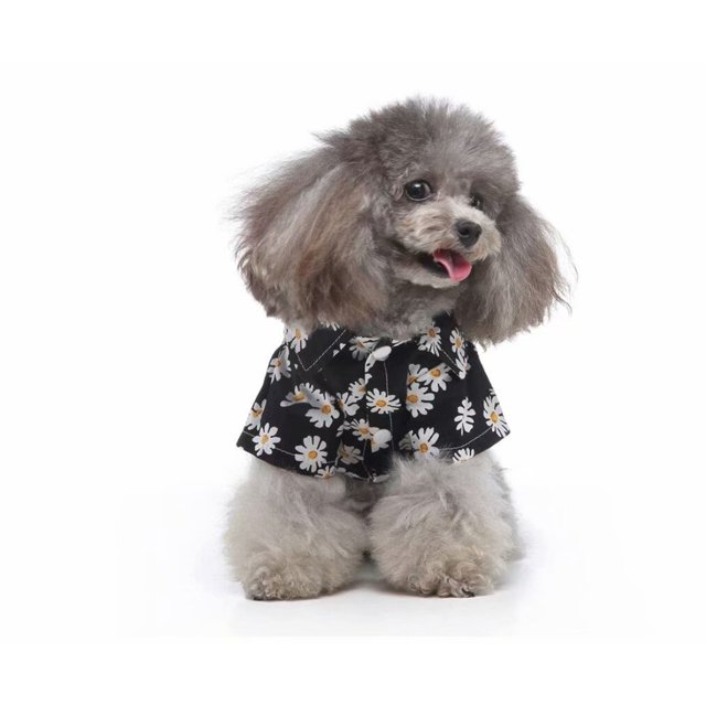 Ropa para mascotas Ropa para mascotas Camisa hawaiana Ropa para perros y mascotas Camisa a cuadros para mascotas Camisa a cuadros para perros de playa (Negro M) JM