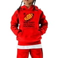 thumbnail image 1 of Chandail à Capuchon de Sport Football Rugby pour Filles Adolescentes Chandail Rétro Chandail en Molleton Athlétique pour Jeunes Joueurs Entraînement Décontracté, 1 of 3