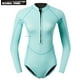 thumbnail image 2 of Traje de buceo de neopreno para mujer de 2 mm, traje de baño de manga larga rosa, traje de baño coreano para mujer, traje de esnórquel, 2 of 5