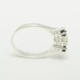 thumbnail image 5 of LBG 14k White Gold Natural Opal & Sapphire Womens Statement Ring - Size 9.25, 5 of 6