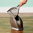 thumbnail image 2 of Petmate Plastic Cat Litter Scoop N Hide with Hinged Stand, Silver, 2 of 3