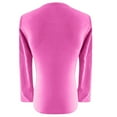 thumbnail image 5 of MIXUE Womens Summer Tops Summer Solid Color Round Neck Long Sleeve Slim Fashion Casual T-shirts Holiday Wear,Pink,L, 5 of 6