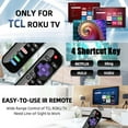 thumbnail image 2 of TCL Roku Replacement RC280 Remote With Netflix Sling Hulu Vudu Key 32S301 43S403, 2 of 5