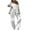 White, variant on Feancey Blazer Suits for Women Business Casual 2 Piece Outfits Ribbed Cuff Suit Jackets and Straight Leg Pant Sets Fashion Fashion Outfits Black 3XL