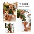 thumbnail image 5 of Maternity Clothes for Women Short Sleeve Nursing Tops Ruched Nursing Shirts, 5 of 6